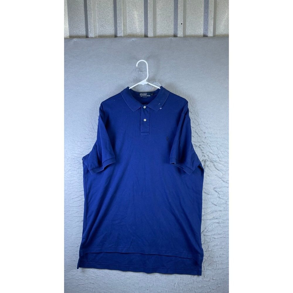Polo Ralph Lauren Polo Shirt Mens L Blue Excellent Short Sleeve Pique Pony Logo